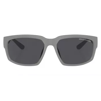 Armani Exchange AX4142SU81808 Men's Sunglasses Matte Black Dark Grey Rectangle