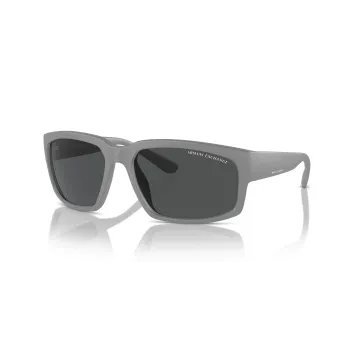 Armani Exchange AX4142SU81808 Men's Sunglasses Matte Black Dark Grey Rectangle