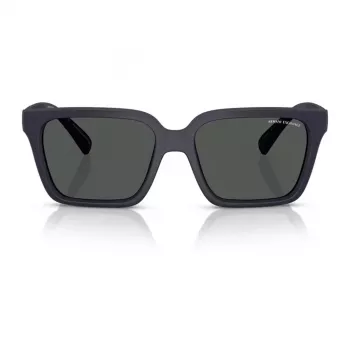 Armani Exchange AX4147S 610587 Men's Sunglasses - Matte Black Frame, Dark Grey Lens, 56mm