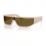 Armani Exchange AX4153SU83617 Unisex Sunglasses - Black Frame, Grey Lens, Shield/Mask, 140mm Lens Width