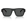 Armani Exchange AX4154SU83737 Men's Rectangular Sunglasses - Black Propionate Frame, Grey Polycarbonate Lenses, UV400 Protection