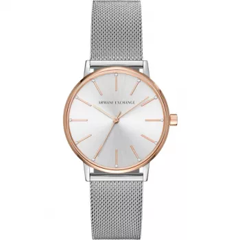 ARMANI EXCHANGE Women's AX5537 Quartz Analog Watch 36 mm Silver Stainless Steel