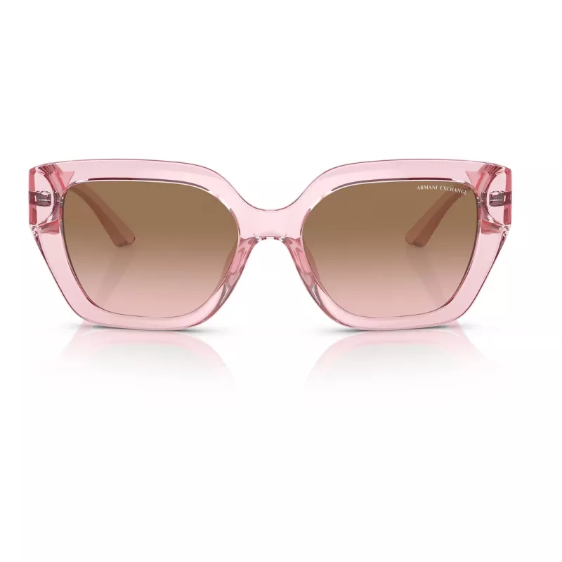 Armani Exchange Women's Sunglasses AX4125SU83391 Transparent Grey Frame Grey Gradient Lens 54mm