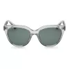ARMANI EXCHANGE Women's Sunglasses AX4148SU83607 Transparent Grey Square Frame Grey Lens 56 mm