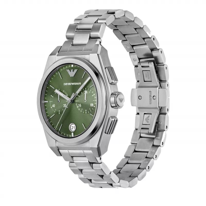 Armani Men's AR11640 Stainless Steel Chronograph Watch, 43mm