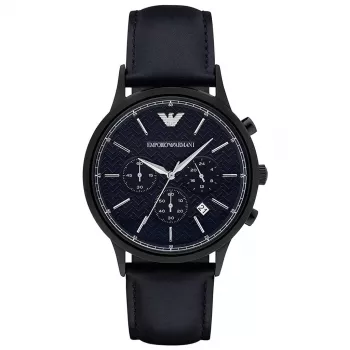 ARMANI Men's AR2481 Chronograph Watch 43mm Stainless Steel Blue Dial
