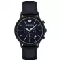 ARMANI Men's AR2481 Chronograph Watch 43mm Stainless Steel Blue Dial