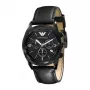 Armani Men's AR5904 Chronograph Watch 41mm Black Dial Stainless Steel