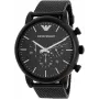 ARMANI Men's Classic AR1968 Quartz Watch 46mm Stainless Steel Blue Dial