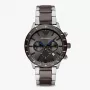 Armani Men's Luigi Chronograph Black Dial Leather Strap Watch AR11391 (43mm)