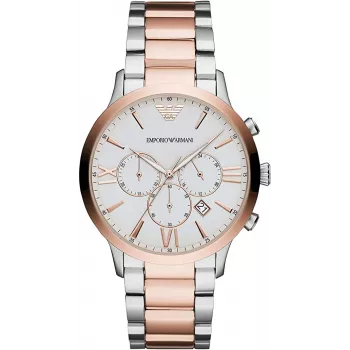 Armani Men's Luigi Quartz Watch AR11209 43mm Stainless Steel Black Dial