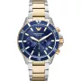 ARMANI Men's Watch AR11362 (43mm) - Blue Dial, Stainless Steel Bracelet