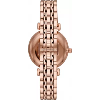 ARMANI Women's AR11244 Gianni T-Bar Quartz Analog Watch 32mm Rose Gold-tone Stainless Steel