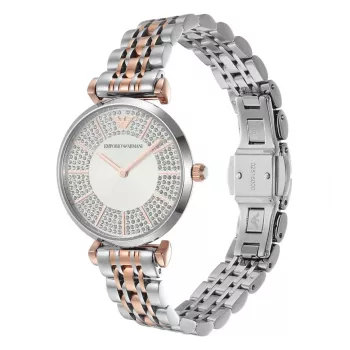 ARMANI Women's AR11537 Watch 32mm Stainless Steel Silver Dial