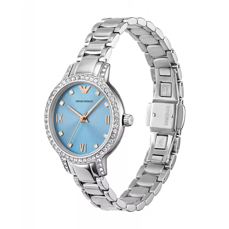 ARMANI Women's AR11585 Stainless Steel Quartz Watch 32mm Silver Dial