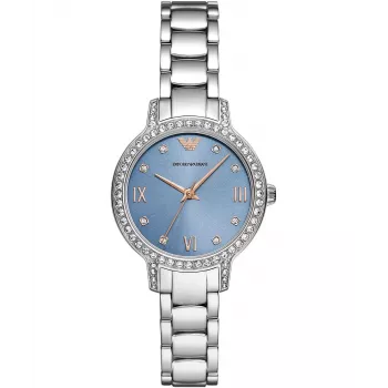 ARMANI Women's AR11585 Stainless Steel Quartz Watch 32mm Silver Dial