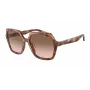 Armani Women's AR8193U Sunglasses – Havana Acetate Frame with Brown Gradient Lenses (55/17/140 mm)