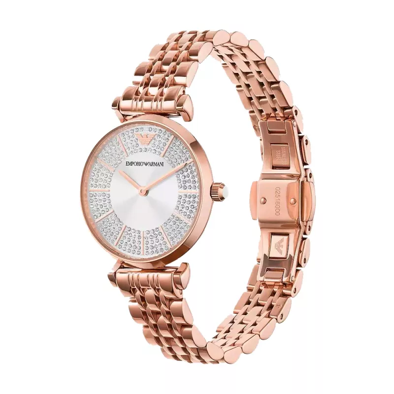 ARMANI Women's Watch AR11446 32mm Rose Gold Stainless Steel