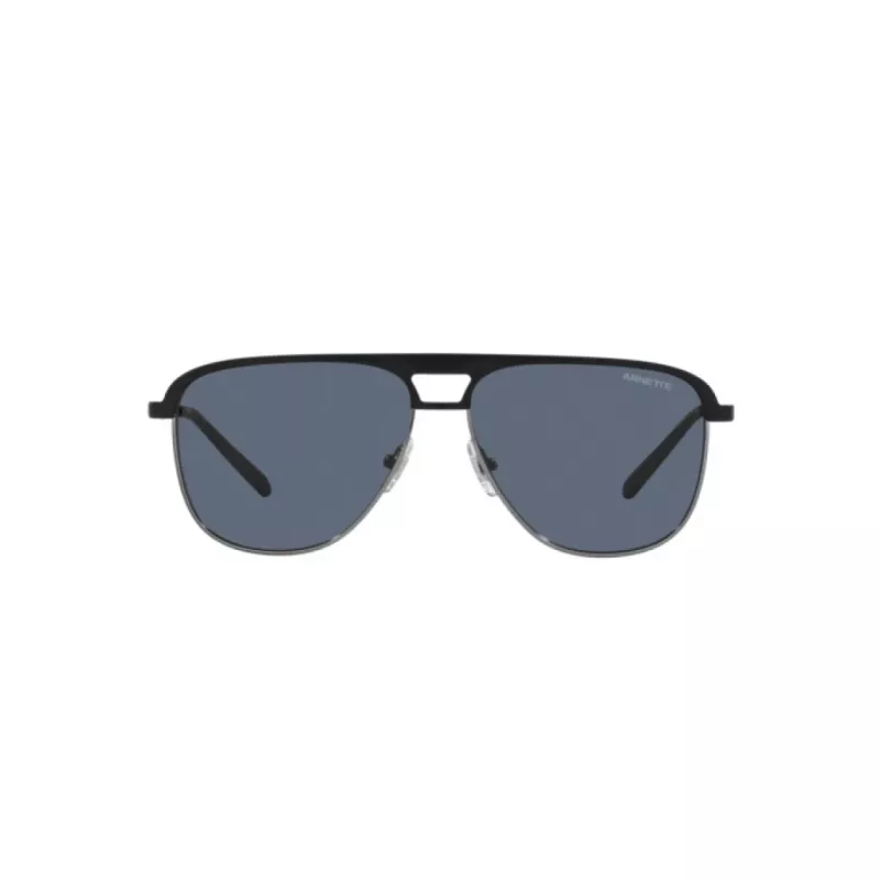 ARNETTE AN3082-733-55 Men's Rectangular Sunglasses Matte Black Grey 57mm