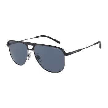 ARNETTE AN3082-733-55 Men's Rectangular Sunglasses Matte Black Grey 57mm