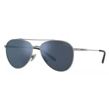 ARNETTE AN3085-736-55 Rectangular Sunglasses Matte Black Dark Grey 58mm Men's