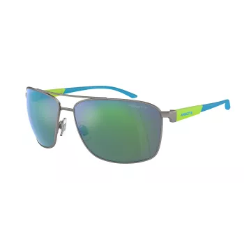 ARNETTE AN3089-745-8N Men's Rectangular Sunglasses Matte Black Dark Grey 65mm