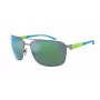 ARNETTE AN3089-745-8N Men's Rectangular Sunglasses Matte Black Dark Grey 65mm