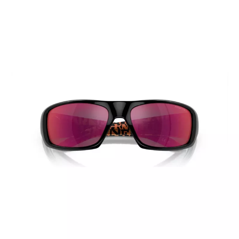 Arnette AN4182-29166Q Men's Polarized Rectangle Sunglasses Matte Black Dark Grey Mirror Silver