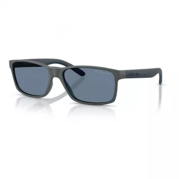 Arnette AN4185-28412V Men's Rectangular Sunglasses Matte Black Frame Grey Mirror Silver Lens 58/16/145 mm