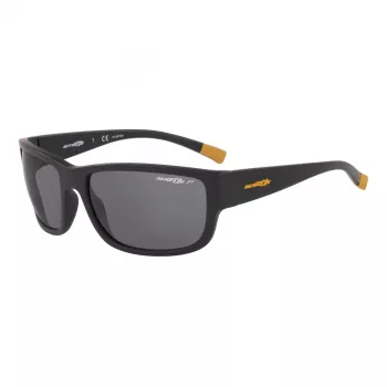 ARNETTE AN4256018162 Men's Rectangular Polarized Sunglasses - Black Frame Grey Lens 62mm