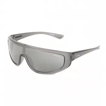 ARNETTE AN4264 Unisex Sunglasses Matte Black Frame Dark Grey Mirror Silver Lens 135mm
