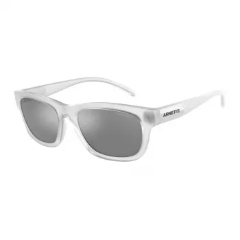 ARNETTE AN4284-27616G Men's Rectangular Sunglasses Matte Black Grey Mirror 54/18/145 mm