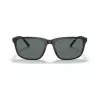 Arnette AN4288 275/88 Rectangular Sunglasses, Matte Transparent Grey Frame, Grey Mirror Lens, 58-18-145 mm