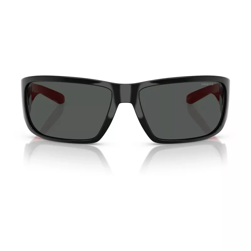 ARNETTE AN4297-275387 Men's Sunglasses, Matte Black Frame, Grey Mirror Lenses, 64/16/125 mm