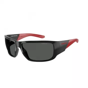ARNETTE AN4297-275387 Men's Sunglasses, Matte Black Frame, Grey Mirror Lenses, 64/16/125 mm