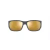 ARNETTE AN4324-28775A Unisex Sunglasses, Matte Black Frame, Grey Lens, 61 mm