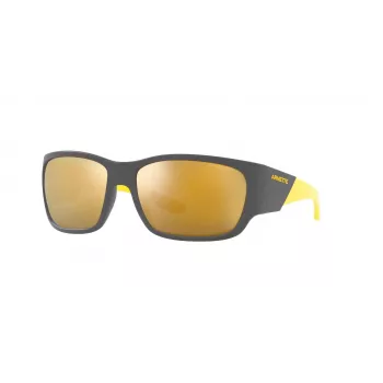 ARNETTE AN4324-28775A Unisex Sunglasses, Matte Black Frame, Grey Lens, 61 mm