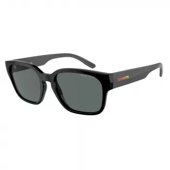 ARNETTE AN4325-291081 Men's Polarized Sunglasses, Matte Black Frame, Grey Lens, 53/21/145 mm