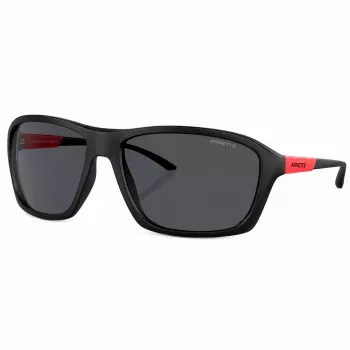 Arnette AN4329-275887 Men's Rectangular Sunglasses Matte Black Frame Grey Lens 63mm