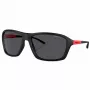 Arnette AN4329-275887 Men's Rectangular Sunglasses Matte Black Frame Grey Lens 63mm