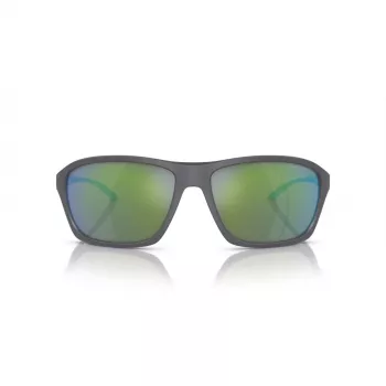 ARNETTE AN4329-28538N Unisex Sunglasses, Rectangular, Matte Black Frame, Dark Grey Lens, 63/17/130 mm