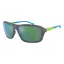 ARNETTE AN4329-28538N Unisex Sunglasses, Rectangular, Matte Black Frame, Dark Grey Lens, 63/17/130 mm