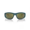 ARNETTE AN4331-29266R Men's Rectangular Sunglasses - Matte Black Frame, Dark Grey Mirror Red Lens