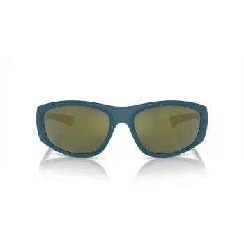 ARNETTE AN4331-29266R Men's Rectangular Sunglasses - Matte Black Frame, Dark Grey Mirror Red Lens