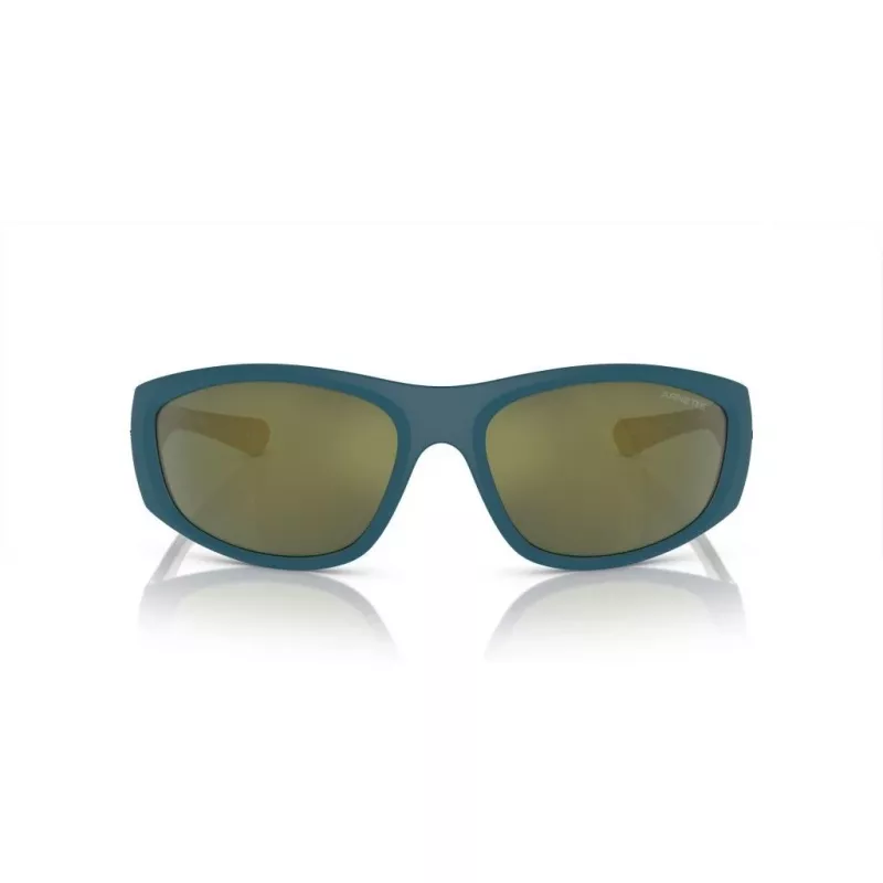 ARNETTE AN4331-29266R Men's Rectangular Sunglasses - Matte Black Frame, Dark Grey Mirror Red Lens