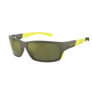 ARNETTE AN4336-28546R Men's Matte Black Sunglasses with Dark Grey Polycarbonate Lenses