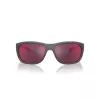 ARNETTE AN4337-28706Q Men's Rectangle Sunglasses Matte Black Grey Mirror 63mm