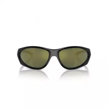 Arnette AN4342-29476R Unisex Sunglasses, Matte Black Frame, Dark Grey Mirror Silver Lens, 62 mm Lens Width