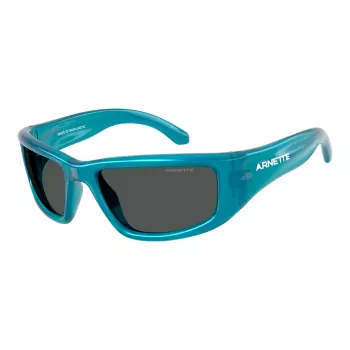 ARNETTE AN4358-298687 Men's Rectangular Sunglasses Matte Black Frame Grey Lens 58/19/135 mm