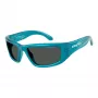 ARNETTE AN4358-298687 Men's Rectangular Sunglasses Matte Black Frame Grey Lens 58/19/135 mm